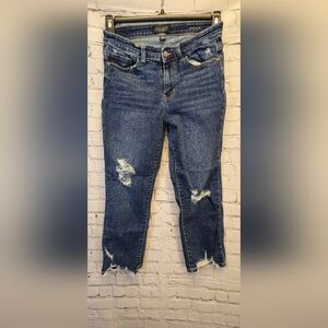 Judy Blue Relaxed Fit Boyfriend Jeans in Deep Blue